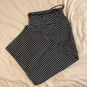 Gloria Vanderbilt Cropped Size 16 Checked Blue Pant